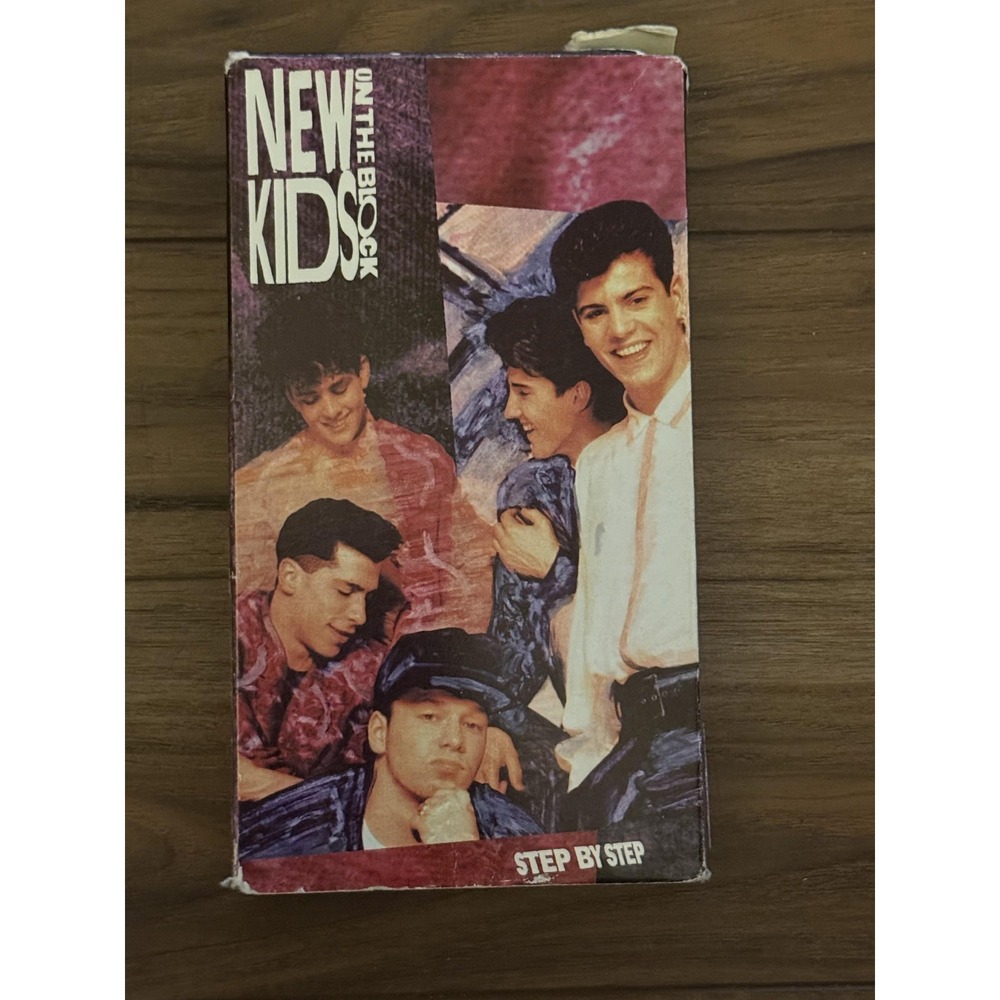 Vintage New Kids On‎ The Block Step By Step VHS Tape 1990 CBS CMV Pop Concert